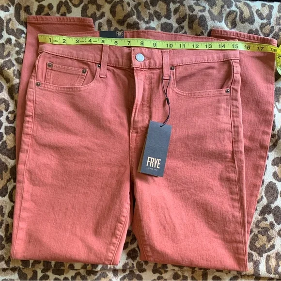 FRYE NWT veronica cropped skinny jeans size 28 mid-rise cotton blend new denim